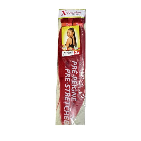 Hair extensions X-Pression Pre Peigne Röd 2 antal