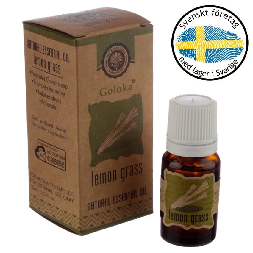Goloka Citrongräs Naturlig Eterisk Olja 10ml