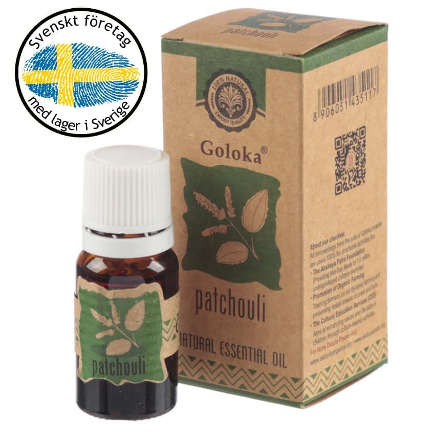 Goloka Patchouli Naturlig Eterisk Olja 10ml