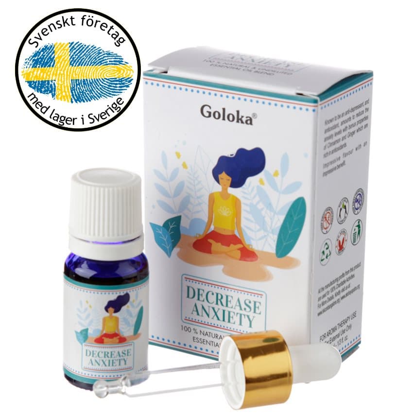 Goloka Natural Eterisk Olja Blend Decrease Anxiety 10ml
