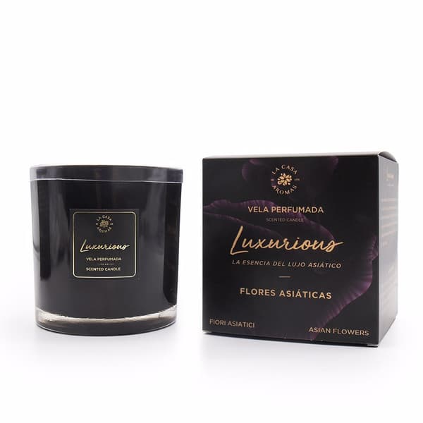 LUXURIOUS scented candle #Asian flowers 650 gr