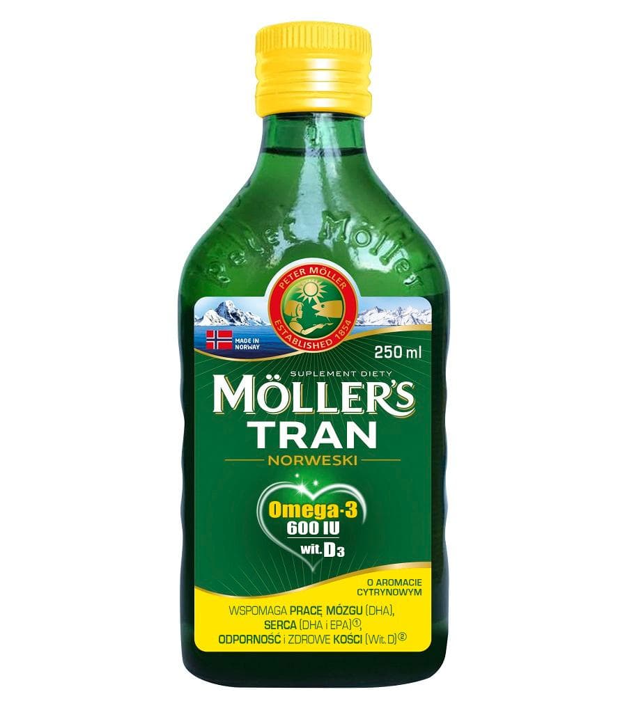 MĂ-LLER'S_Tran norweski suplement diety Cytryna 250ml