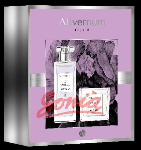 Allvernum Gift set (vatten perf.Iris & Patchouli 50ml + Forest Spa ljus 100g)