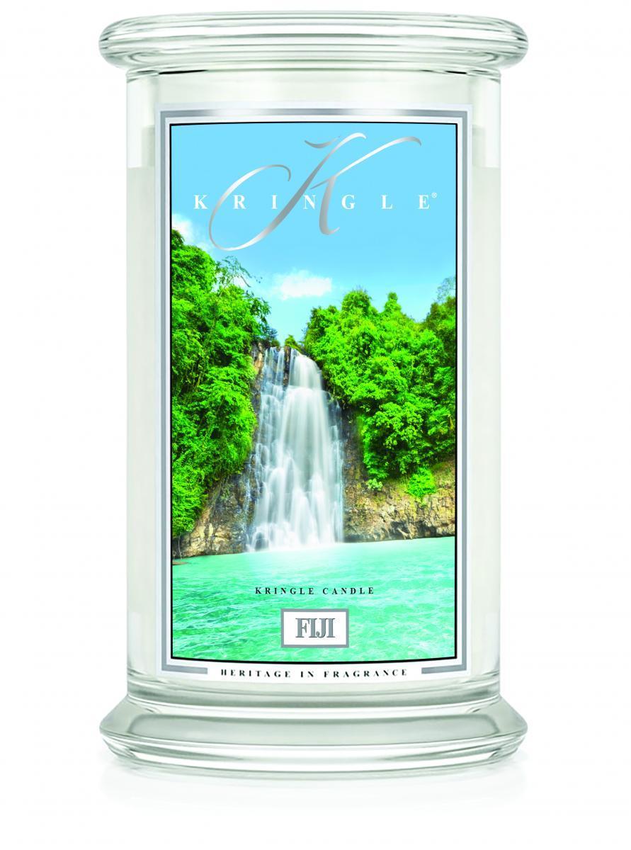 A large scented candle with two wicks Fiji 623G