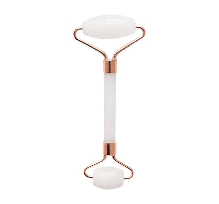 Roller massage ansikte Vit Jade