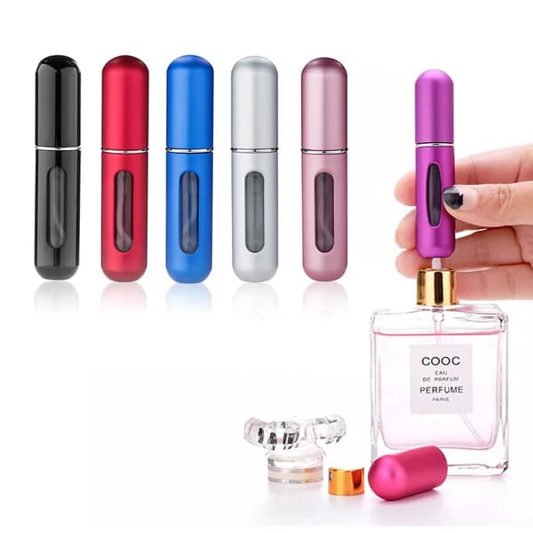 2-Pak - Påfyllbar Parfymeflaske / Sprayflaske - 5 ml Blå