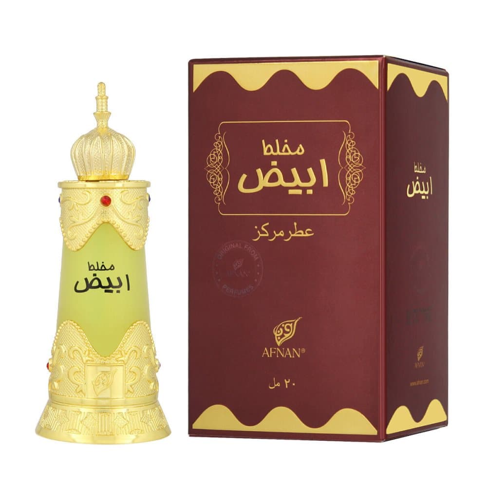 Parfymerad olja Afnan Mukhallat Abiyad (20 ml)