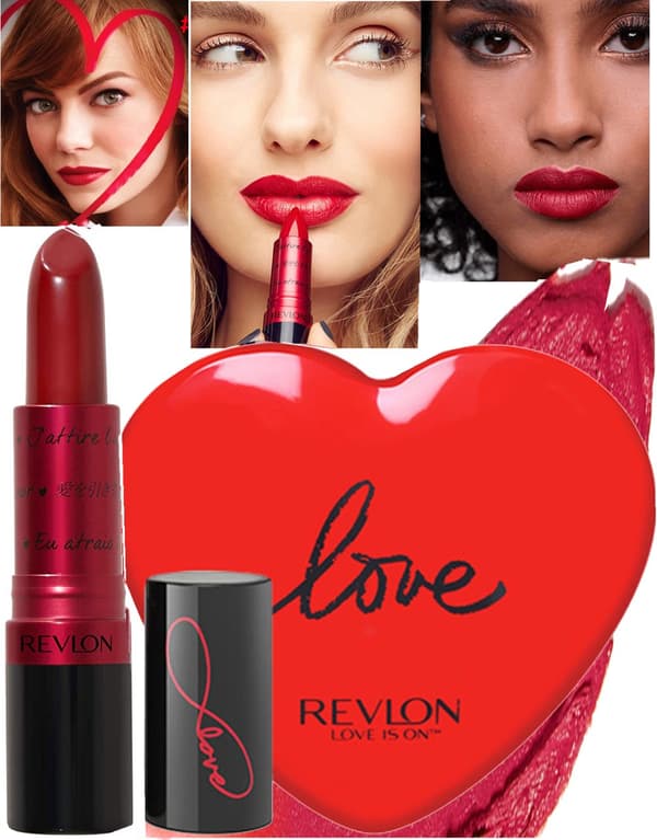 Revlon Love is On Eau de Toilette Spray 50ml + Love is On Lipstick