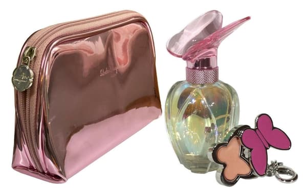 Mariah Carey Luscious Pink EdP 50ml+Salvatore Ferragamo Pink Purse+Compact Perfume