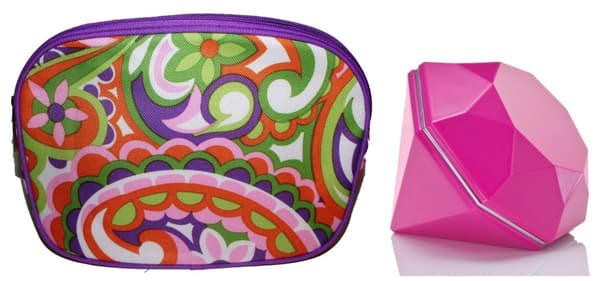 Cher Lloyd Pink Diamond EDT 50ml + Clinique ORIGINAL Purse Retro Flower Medium