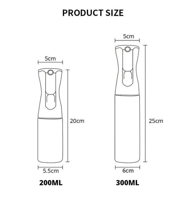2-pack Sprayflaska i glas för olja & vinäger - 200ml