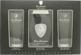 Lamborghini Mitico Gavesæt 125ml EDT + 100ml Shower Gel + 100ml Aftershave Balm