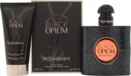 Yves Saint Laurent Sort Opium Gavegavesæt 50ml EDP + 50ml Body Lotion