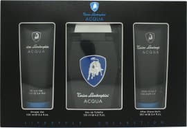 Lamborghini Acqua Presentset 125ml EDT + 100ml Duschgel + 100ml Aftershave Balm