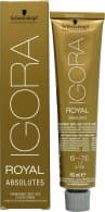 Schwarzkopf Igora Royal Absolutes Anti-Age Permanent Hårfärg 60ml - 6-70