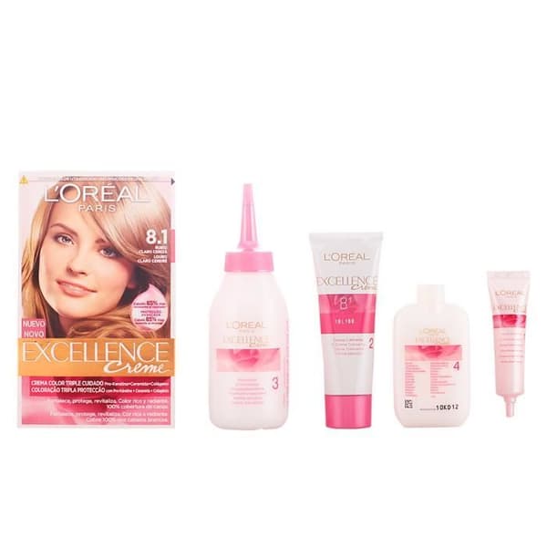 Eau de toilette L'Oreal Expert Professionnel EXCELLENCE Creme tinte #8,1 rubio claro ceniza Unisex