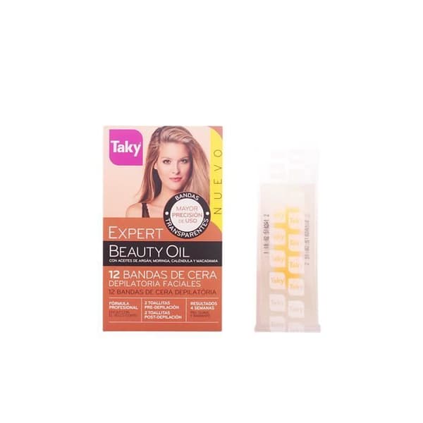 Eau de toilette Taky BEAUTY OIL bandas de cera faciales depilatorias 12 uds Man
