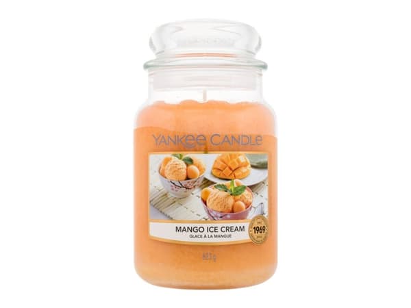 Yankee Candle Classic Large Jar Candles Scented Candle Mango Ice Cream 623 g