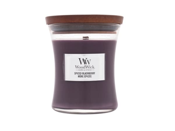 WoodWick Medium Hourglass Candles Scented Candle Spiced Blackberry 275 g