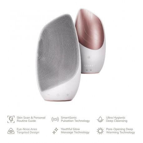 GESKE SONIC THERMO 6 I 1 CEPILLO LIMPIADOR Y MASAJEADOR ANSIKTSBEHANDLING 6 I 1 ROSA GULD
