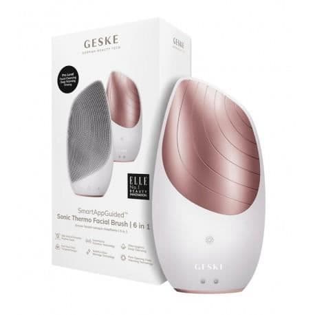 GESKE SONIC THERMO 6 I 1 CEPILLO LIMPIADOR Y MASAJEADOR ANSIKTSBEHANDLING 6 I 1 ROSA GULD