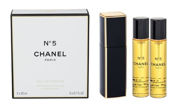 Chanel No 5 EDP Refillable 20 ml + EDP Refill 2 x 20 ml (woman)