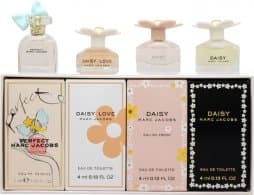 Marc Jacobs Miniaturer til kvinder gavesæt 4ml Daisy EDT + 5ml Perfect EDP + 4ml Daisy Love EDT + 4ml Daisy Eau so Fresh EDT