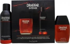 Guy Laroche Drakkar Intense Gift Set 100ml EDP + 200ml Deodorant Spray