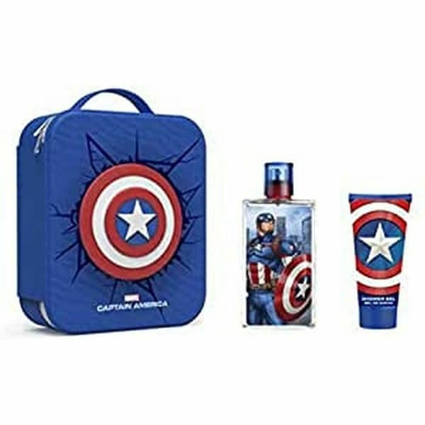 Parfume sæt til børn Capitán América AVENGERS EDT Captain America 2 Dele 3 Dele