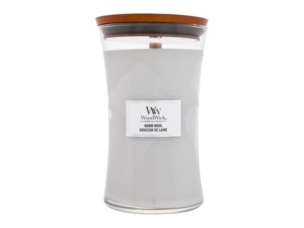 WoodWick Large Hourglass Candles Scented Candle Warm Wool 610 g
