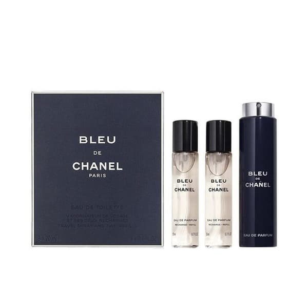 CHANEL BLEU eau de parfum refillable travel spray 3 x 20 ml