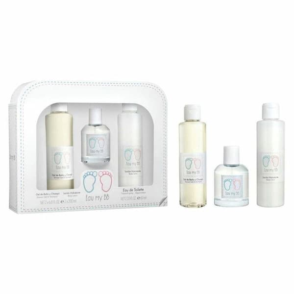 Eau My BB från Eau My BB för barn - 3-delad presentset 2,03 oz Eau De Senteur Cologne Spray, 6,8 oz Shower Gel and Sham