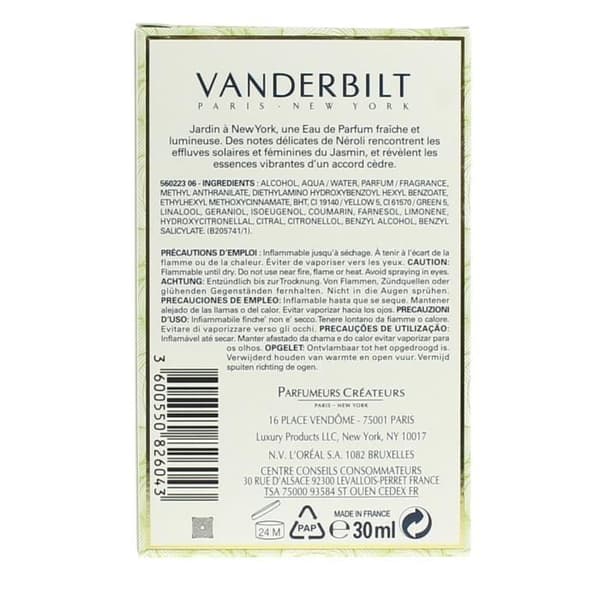 Eau de Parfum Jardin i New York Gloria Vanderbilt