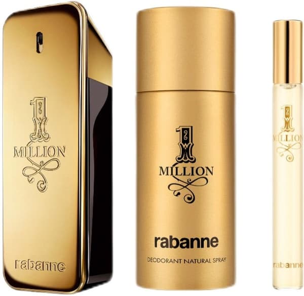 Men's Perfume Set Paco Rabanne 1 Million 3 Pieces