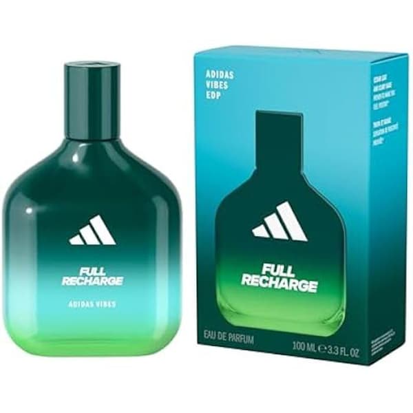 Unisex Eau de Parfum - ADIDAS - Vibes Full Recharge - Cedernoter - Clary Sage - Vegan
