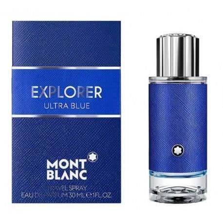 Un parfym masculino fresco con espíritu venturero y libre Mont Blanc Explorer Ultra Blue är en parfym citrico aromatisk para hom
