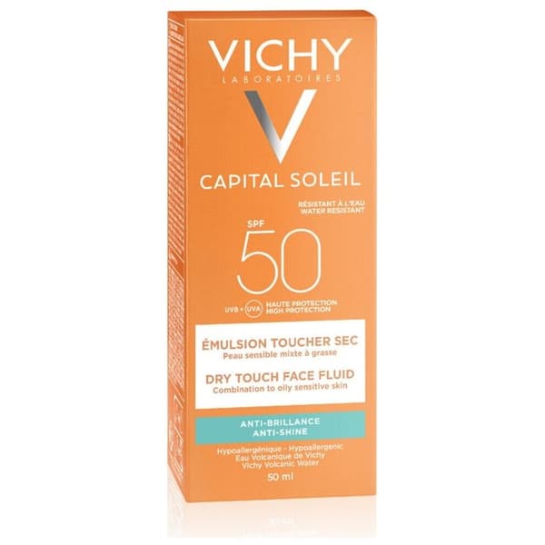Eau de toilette Vichy IDÉAL SOLEIL emulsion anti-shine torr touch SPF50 50 ml unisex