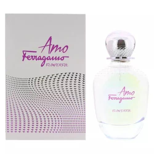 Salvatore Ferragamo Amo Flowerful Eau de Toilette 100ml Spray For Her - NEW. EDT