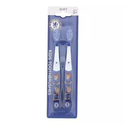 EPL Chelsea FC Childrens Soft Toothbrush 3yrs+ Pack of 2