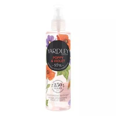 Yardley Poppy & Violet Moisturising Body Mist 200ml