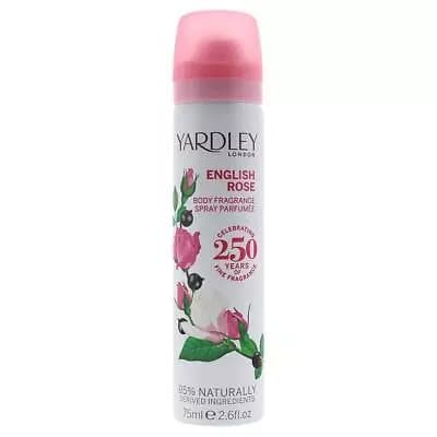 Yardley English Rose Deodorising Body Fragrance 75ml NEW. Women’s