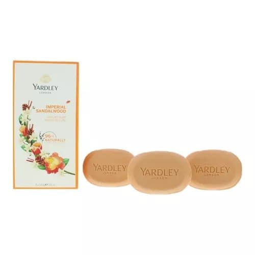 Yardley Imperial Sandalwood Soap 3 x 100g Gift Set