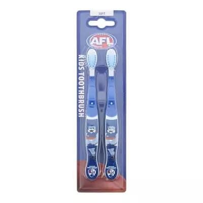 AFL Western Bulldogs Childrens Soft Toothbrush Pack of 2