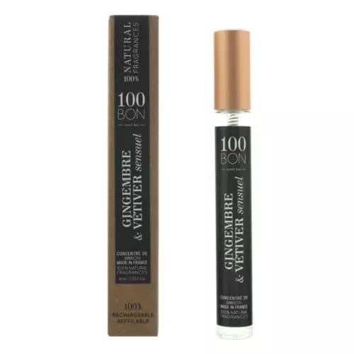 100Bon Gingembre & Vetiver Sensuel Concentre Eau de Parfum Spray 10ml Refillable
