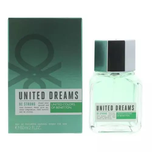 Benetton United Dreams Be Strong Eau de Toilette 60ml Spray For Him - NEW. Men’s