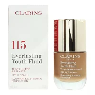 Clarins Everlasting Youth Fluid Foundation 30ml SPF 15 - 115 Cognac