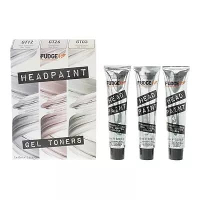 Fudge Professional Head Paint Gel Toners Trio - 3 x 60ml GT03/GT12 /GT26