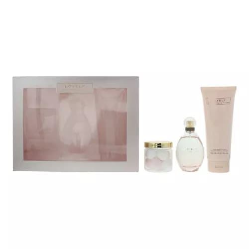 Sarah Jessica Parker Lovely Eau de Parfum 100ml, Body Lotion + Bath Bomb