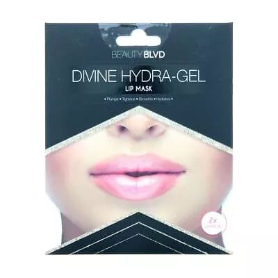 Beauty Blvd Divine Hydra-Gel Gold Radiance Lip Mask 2pc