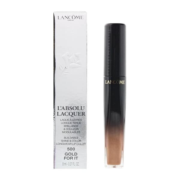 Lancome L’Absolu Lacquer Lipstick 8ml - 500 Gold For It